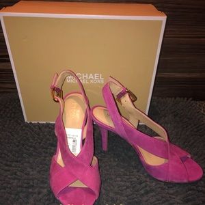 Michael Kors pink stilettos